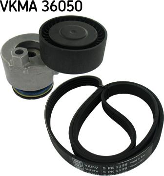 SKF VKMA 36050 - Ķīļrievu siksnu komplekts autospares.lv