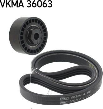 SKF VKMA 36063 - Ķīļrievu siksnu komplekts autospares.lv