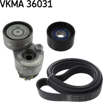 SKF VKMA 38209 - Ķīļrievu siksnu komplekts autospares.lv