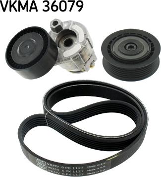 SKF VKMA 36079 - V-Ribbed Belt Set www.autospares.lv