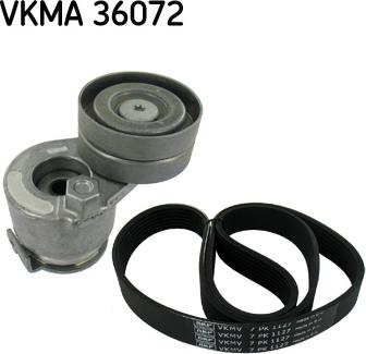 SKF VKMA 36072 - Поликлиновый ременный комплект www.autospares.lv