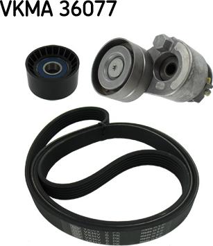 SKF VKMA 36077 - Поликлиновый ременный комплект www.autospares.lv