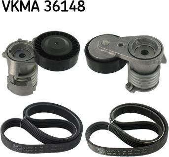 SKF VKMA 36148 - Ķīļrievu siksnu komplekts www.autospares.lv