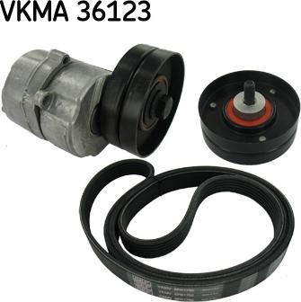 SKF VKMA 36123 - Поликлиновый ременный комплект www.autospares.lv