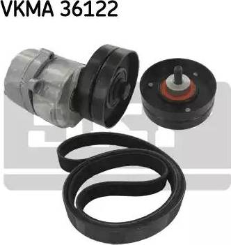 SKF VKMA 36122 - Ķīļrievu siksnu komplekts autospares.lv