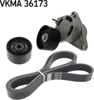 SKF VKMA 36173 - V-Ribbed Belt Set www.autospares.lv