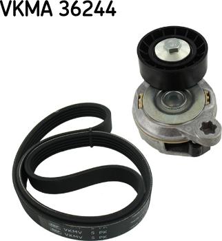 SKF VKMA 36244 - Ķīļrievu siksnu komplekts www.autospares.lv