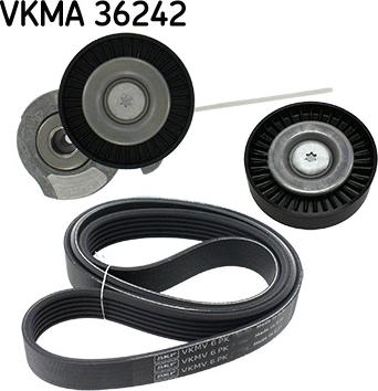 SKF VKMA 36242 - V-Ribbed Belt Set www.autospares.lv