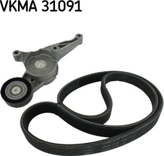 SKF VKMA 31091 - Ķīļrievu siksnu komplekts www.autospares.lv