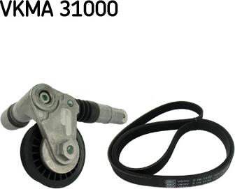 SKF VKMA 31000 - Ķīļrievu siksnu komplekts autospares.lv