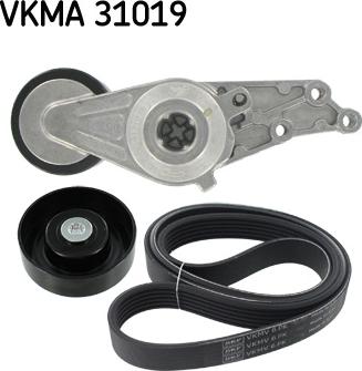 SKF VKMA 31019 - V-Ribbed Belt Set www.autospares.lv