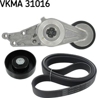 SKF VKMA 31016 - Ķīļrievu siksnu komplekts autospares.lv