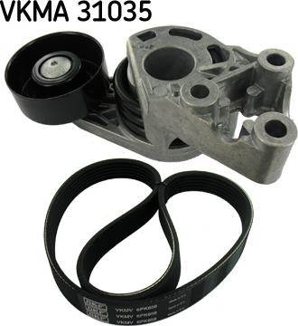 SKF VKMA 31035 - V-Ribbed Belt Set www.autospares.lv