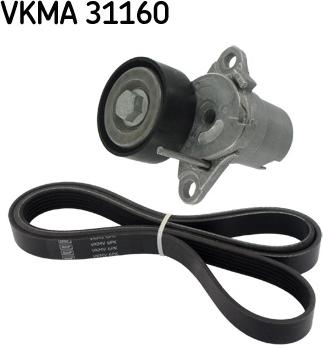 SKF VKMA 31160 - V-Ribbed Belt Set www.autospares.lv