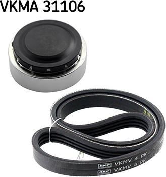 SKF VKMA 31106 - Ķīļrievu siksnu komplekts www.autospares.lv