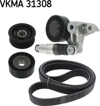 SKF VKMA 31308 - Поликлиновый ременный комплект www.autospares.lv