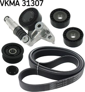 SKF VKMA 31307 - V-Ribbed Belt Set www.autospares.lv