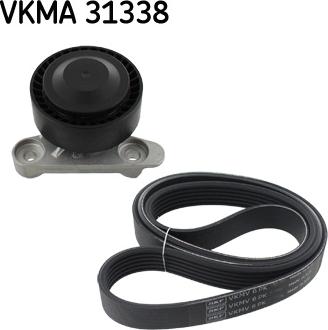 SKF VKMA 31338 - Ķīļrievu siksnu komplekts www.autospares.lv