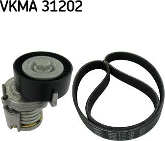 SKF VKMA 31202 - Ķīļrievu siksnu komplekts www.autospares.lv