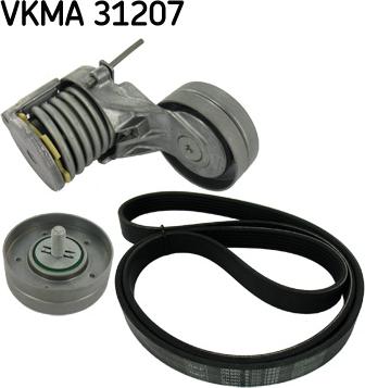 SKF VKMA 31207 - Ķīļrievu siksnu komplekts www.autospares.lv