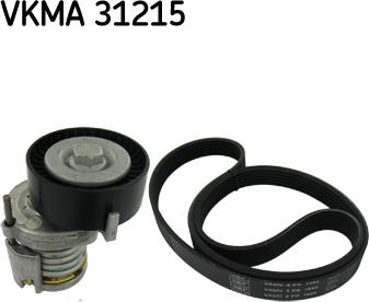 SKF VKMA 31215 - Ķīļrievu siksnu komplekts autospares.lv