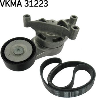 SKF VKMA 31223 - V-Ribbed Belt Set www.autospares.lv