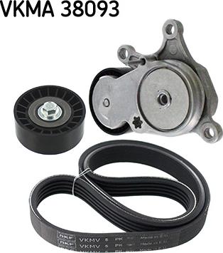 SKF VKMA 38093 - Поликлиновый ременный комплект www.autospares.lv