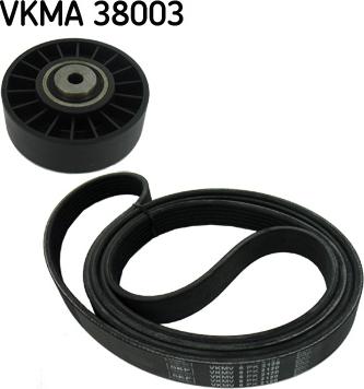 SKF VKMA 38003 - Ķīļrievu siksnu komplekts autospares.lv