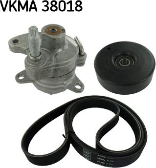 SKF VKMA 38018 - Ķīļrievu siksnu komplekts www.autospares.lv