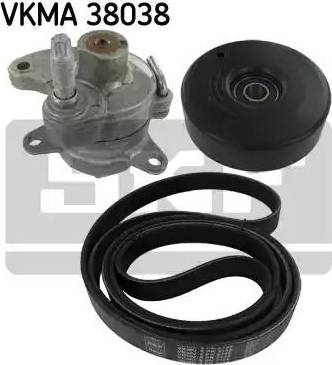 SKF VKMA 38038 - Ķīļrievu siksnu komplekts www.autospares.lv