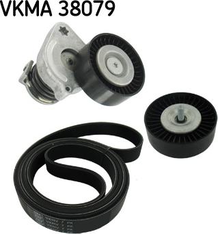 SKF VKMA 38079 - Ķīļrievu siksnu komplekts www.autospares.lv