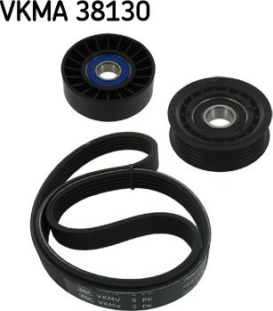 SKF VKMA 38130 - Ķīļrievu siksnu komplekts autospares.lv