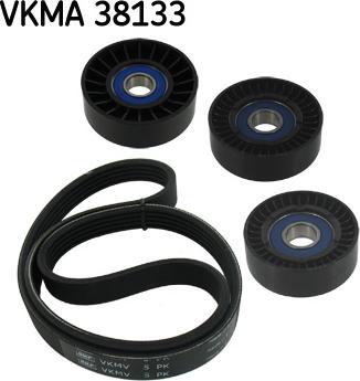 SKF VKMA 38133 - Ķīļrievu siksnu komplekts www.autospares.lv