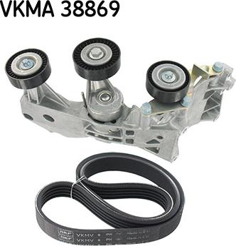 SKF VKMA 38869 - Ķīļrievu siksnu komplekts www.autospares.lv