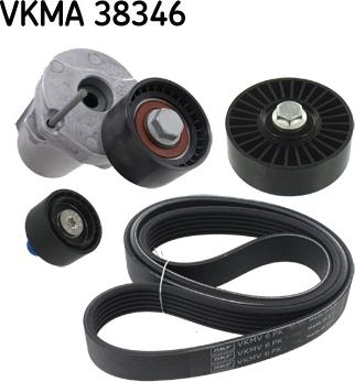 SKF VKMA 38346 - V-Ribbed Belt Set www.autospares.lv