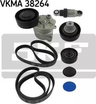 SKF VKMA 38264 - Ķīļrievu siksnu komplekts autospares.lv