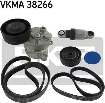 SKF VKMA 38266 - Ķīļrievu siksnu komplekts autospares.lv