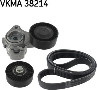 SKF VKMA 38214 - Ķīļrievu siksnu komplekts www.autospares.lv