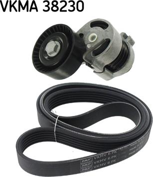 SKF VKMA 38230 - Ķīļrievu siksnu komplekts autospares.lv