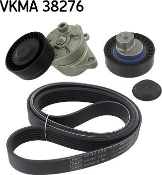 SKF VKMA 38276 - Ķīļrievu siksnu komplekts autospares.lv