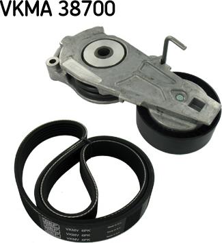 SKF VKMA 38700 - Ķīļrievu siksnu komplekts autospares.lv