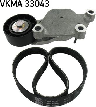 SKF VKMA 33043 - Поликлиновый ременный комплект www.autospares.lv