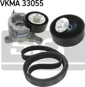 SKF VKMA 33055 - Ķīļrievu siksnu komplekts www.autospares.lv