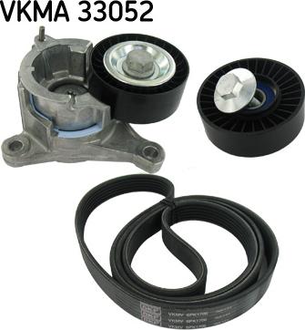 SKF VKMA 33052 - Ķīļrievu siksnu komplekts www.autospares.lv