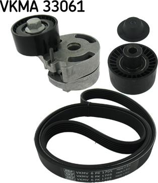 SKF VKMA 33061 - Поликлиновый ременный комплект www.autospares.lv