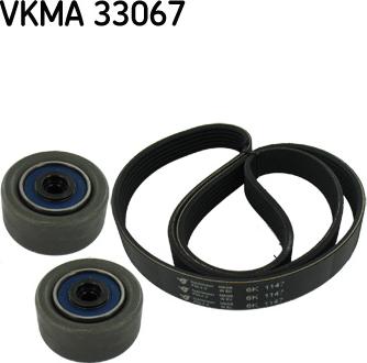 SKF VKMA 33067 - Ķīļrievu siksnu komplekts autospares.lv