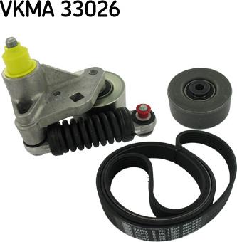 SKF VKMA 33026 - Ķīļrievu siksnu komplekts autospares.lv