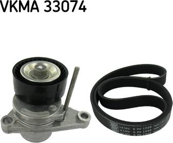 SKF VKMA 33074 - Поликлиновый ременный комплект www.autospares.lv