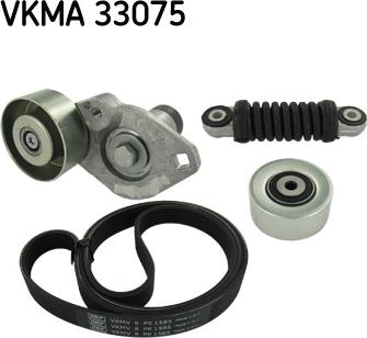 SKF VKMA 33075 - Ķīļrievu siksnu komplekts autospares.lv