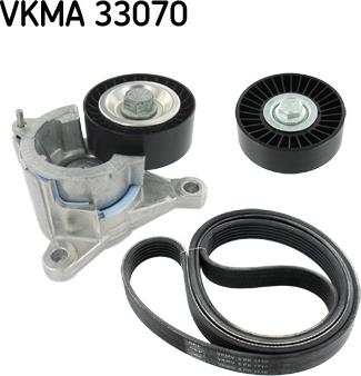 SKF VKMA 33070 - Ķīļrievu siksnu komplekts autospares.lv